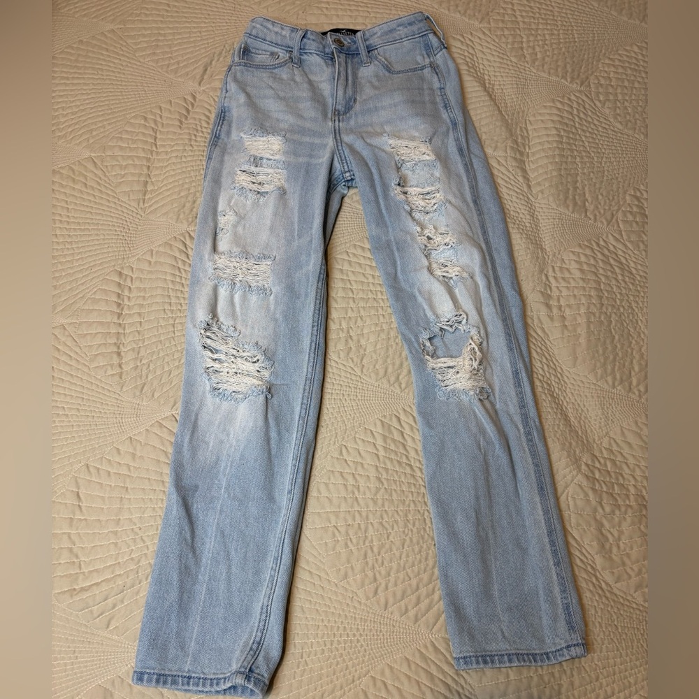 Hollister Light Blue Distressed Women's Jeans